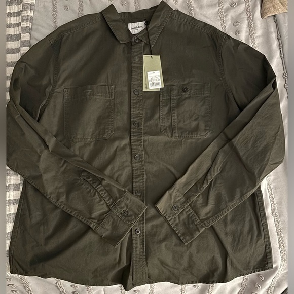 Goodfellow & Co Dark Olive Shirt - Picture 1 of 3